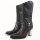 ROCK-HUS Stiefel Schwarz Flammen Rot