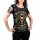 WORNSTAR Damen Sirens Collection Rock N Roll Forever Cut Tee T-Shirt schwarz