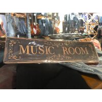 ROCK-HUS Music Room Schild Vintage