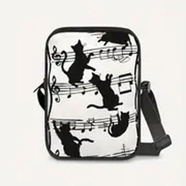 ROCK-HUS Schultertasche Katzenmusik