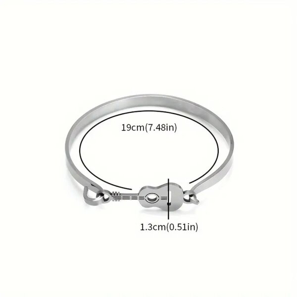 ROCK-HUS Armreif Gitarre Edelstahl