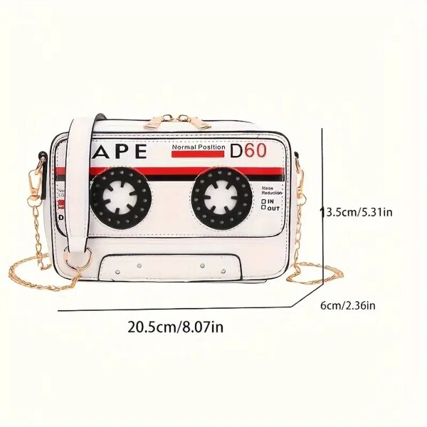 ROCK-HUS Damenhandtasche Kassette