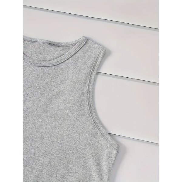 ROCK-HUS TankTop "Music is my Medicine" in Grau & Schwarz