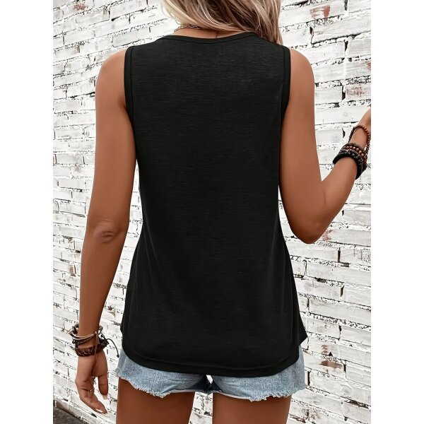 ROCK-HUS TankTop "Music is my Medicine" in Grau & Schwarz