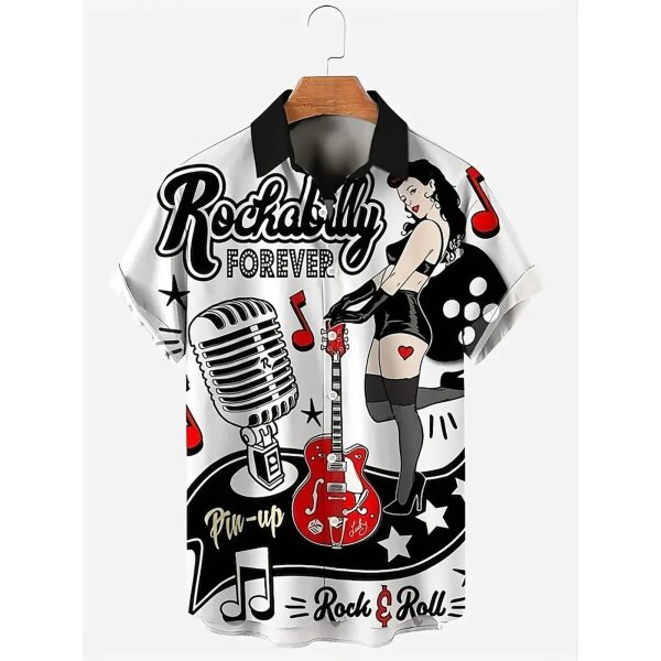 ROCK-HUS Hawai-Shirt Rockabilly Forever