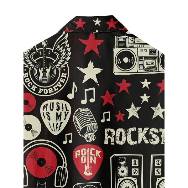 ROCK-HUS Hawai Shirt Rock Star