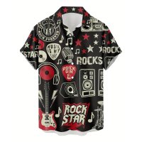 ROCK-HUS Hawai Shirt Rock Star