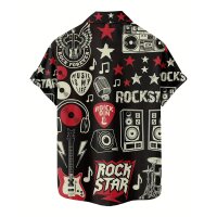 ROCK-HUS Hawai Shirt Rock Star