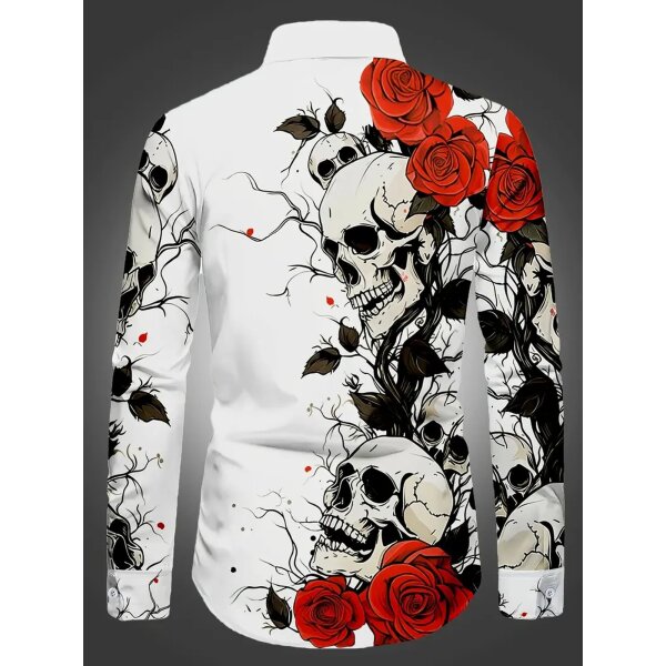 ROCK-HUS Hemd Skull & Roses