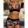 ROCK-HUS Bikini Heavy Skulls Rot Schwarz Grau