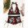 ROCK-HUS Bikini Heavy Skulls Rot Schwarz Grau