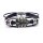 ROCK-HUS Lederarmband mit Gitarrenkopfplatte