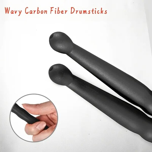 ROCK-HUS Drum-Sticks gewellt Kohlefaser