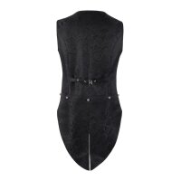 ROCK-HUS Weste mit Schwalbenschwanz Brokat-Art schwarz