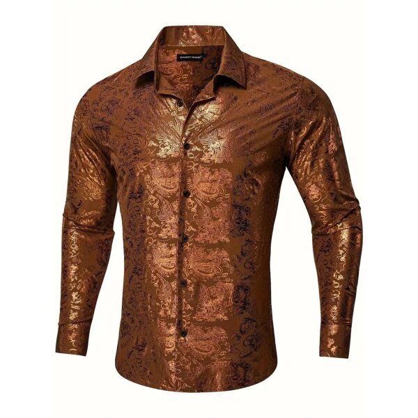 ROCK-HUS Hemd Kupfer-Messing Brokat-Art