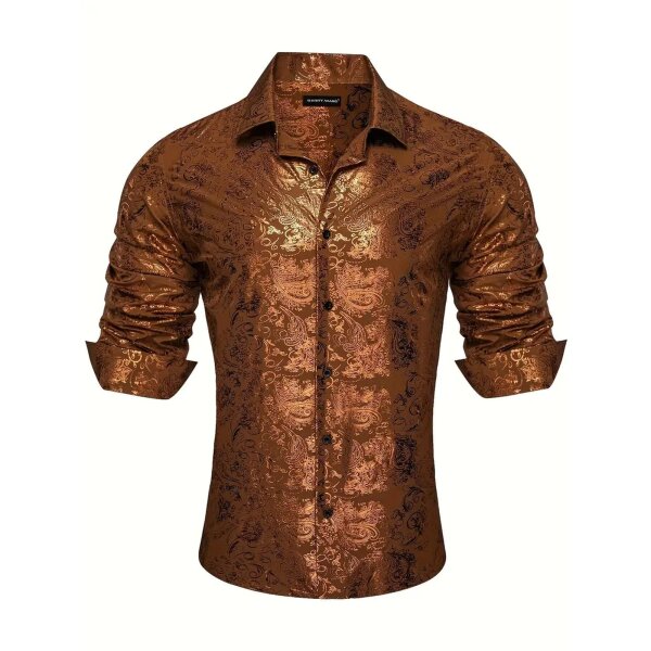 ROCK-HUS Hemd Kupfer-Messing Brokat-Art