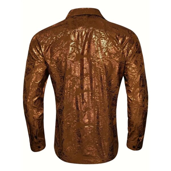 ROCK-HUS Hemd Kupfer-Messing Brokat-Art