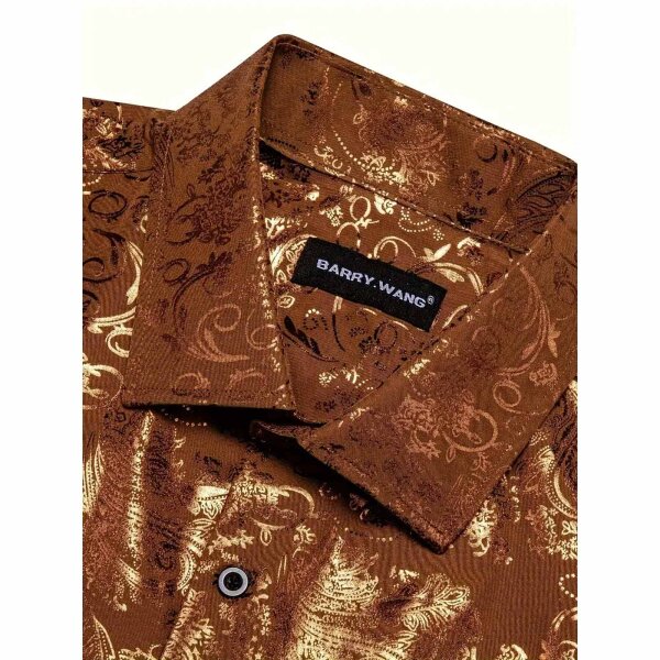 ROCK-HUS Hemd Kupfer-Messing Brokat-Art