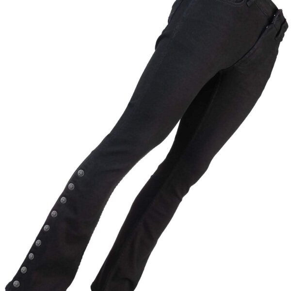 WORNSTAR Herren Essentials Collection Hellraiser Side Button Jeans - schwarz 32