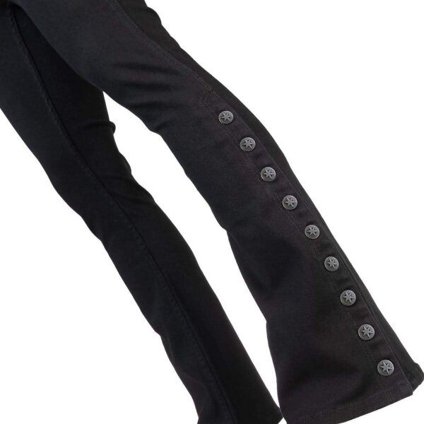 WORNSTAR Herren Essentials Collection Hellraiser Side Button Jeans - schwarz 32