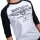 WORNSTAR Herren Machine Shop Reglan Tee Midsleeve-Shirt schwarz-weiß