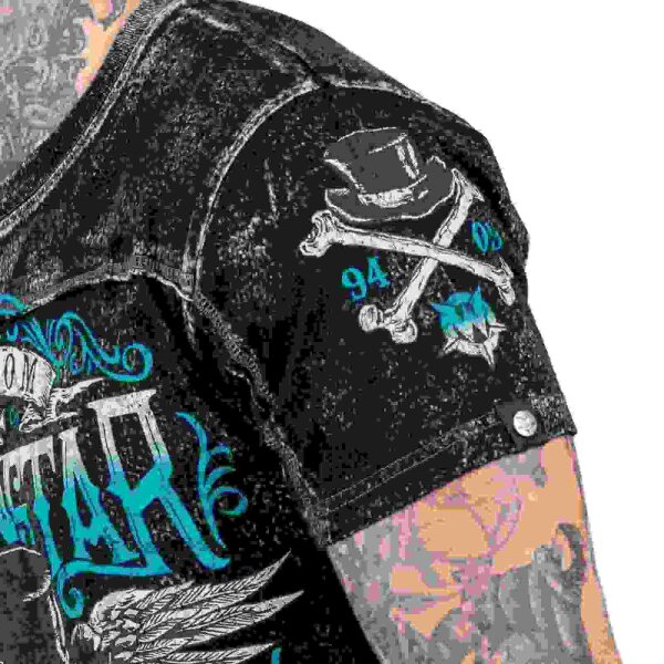 WORNSTAR Herren Artist Asylum Collection Elegantly Wasted Tee - Black T-Shirt schwarz
