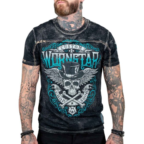 WORNSTAR Herren Artist Asylum Collection Elegantly Wasted Tee - Black T-Shirt schwarz L