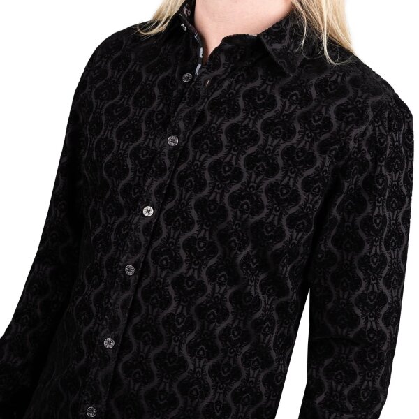 WORNSTAR Rocknrolla Collection Amaryllis Shirt - Black Hemd schwarz