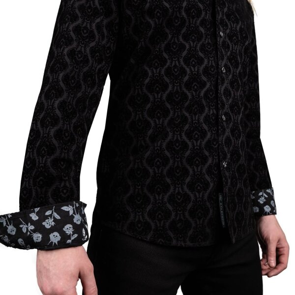 WORNSTAR Rocknrolla Collection Amaryllis Shirt - Black Hemd schwarz