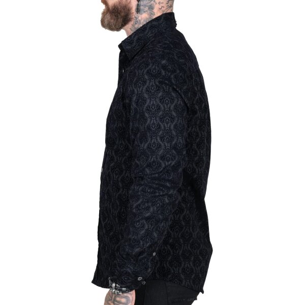 WORNSTAR Rocknrolla Collection Amaryllis Shirt - Black Hemd schwarz
