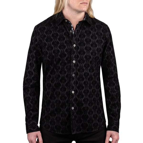 WORNSTAR Rocknrolla Collection Amaryllis Shirt - Black Hemd schwarz
