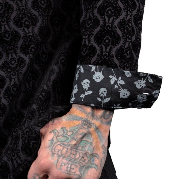 WORNSTAR Rocknrolla Collection Amaryllis Shirt - Black Hemd schwarz