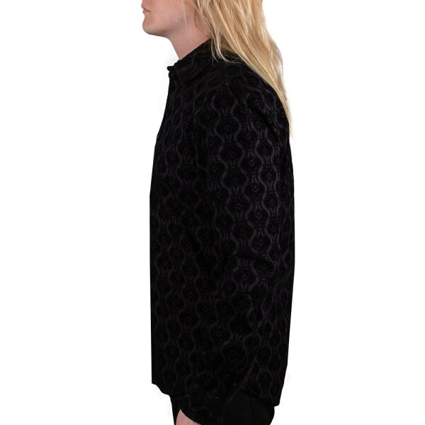 WORNSTAR Rocknrolla Collection Amaryllis Shirt - Black Hemd schwarz