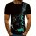 ROCK-HUS Herren T-Shirt Les Paul in green flames