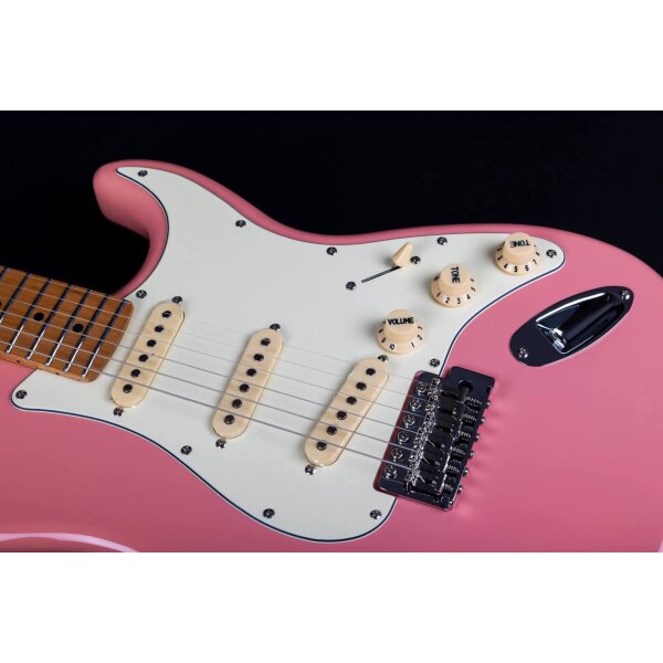 ROCK-HUS Jet Guitars JS-300 BGD Burgundy Pink