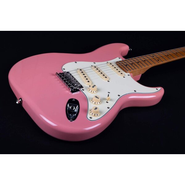 ROCK-HUS Jet Guitars JS-300 BGD Burgundy Pink