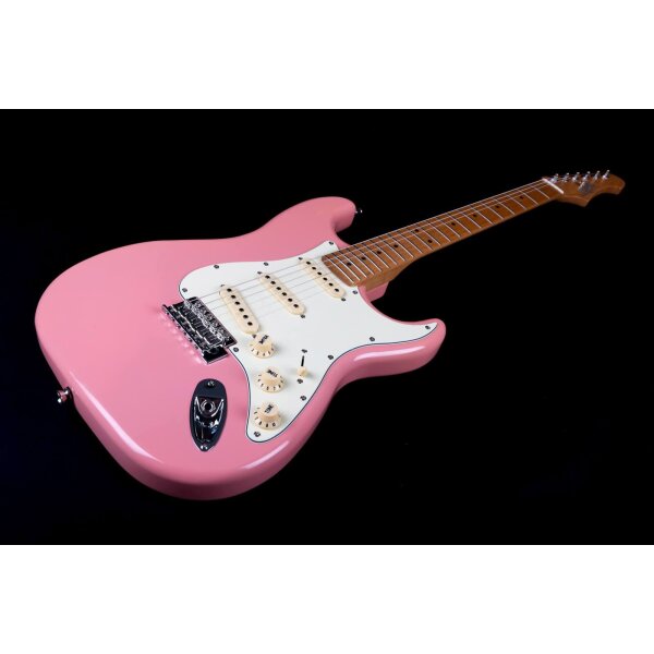 ROCK-HUS Jet Guitars JS-300 BGD Burgundy Pink