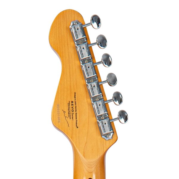 ROCK-HUS Vintage REVO VRS654MW Surfmaster Thinline Quad Metallic White