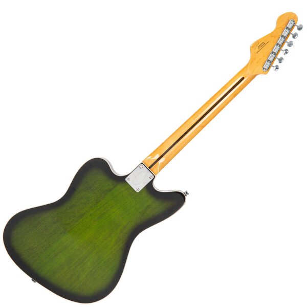 ROCK-HUS Vintage REVO VRS652GB Surfmaster Thinline Twin Greenburst Semi Hollow