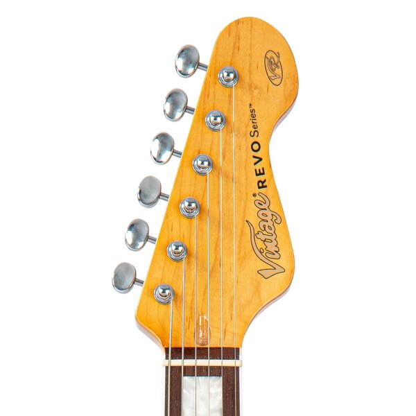 ROCK-HUS Vintage REVO VRS652GB Surfmaster Thinline Twin Greenburst Semi Hollow