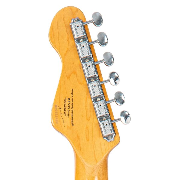 ROCK-HUS Vintage REVO VRS652GB Surfmaster Thinline Twin Greenburst Semi Hollow