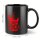 ROCK-HUS Tasse Just Rock Schwarz Rot Gitarre