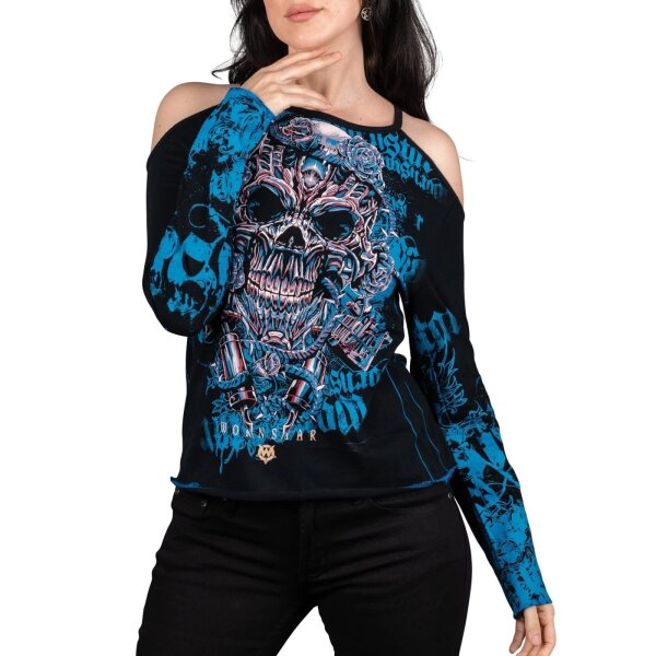 WORNSTAR Damen Sirens Collection Inked Tee T-Shirt schwarz