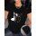 ROCK-HUS Damen T-Shirt Note l&ouml;st sich auf schwarz