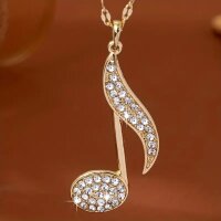 ROCK-HUS Kette Note Strass Groß