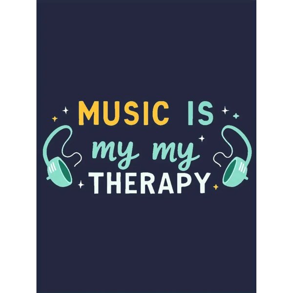 ROCK-HUS T-Shirt "Music is my my Therapy"