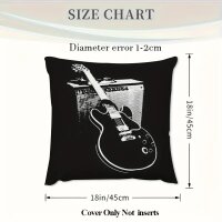 ROCK-HUS Kissenbezug Gitarre und Amp 45x45cm