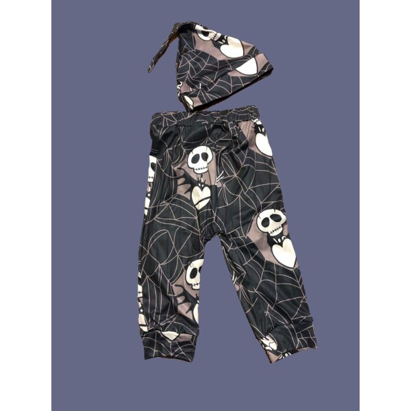 ROCK-HUS Hose und Mütze Set "Skull´n Web"