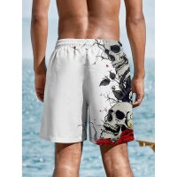ROCK-HUS Herren Shorts - Badehose Weiß...