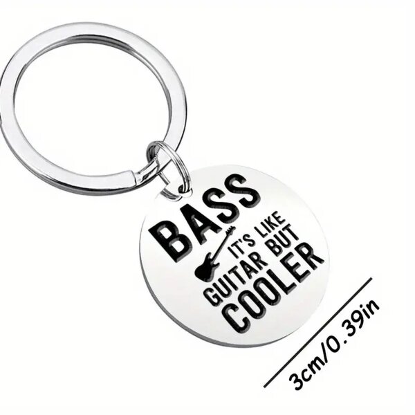 ROCK-HUS Schlüsselanhänger "Bass it´s like Guitar but cooler"